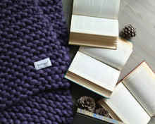 Merino Hand-knitted Wool Xtra Chunky Xl Blanket by Brinkleywool