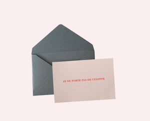 Je Ne Porte Pas De Culotte  Mini Card by Zenobie