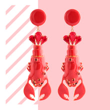Lobster Earrings by Elsa O