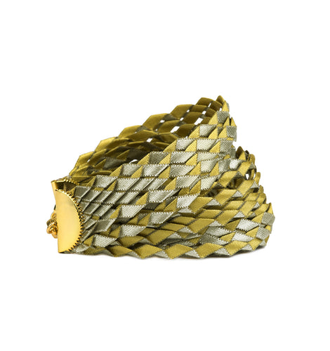 ZigZag Pleated Bracelet Gold